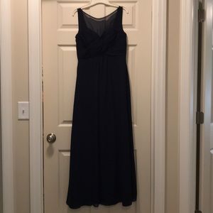 Navy Alfred Angelo Bridesmaid dress - size 8